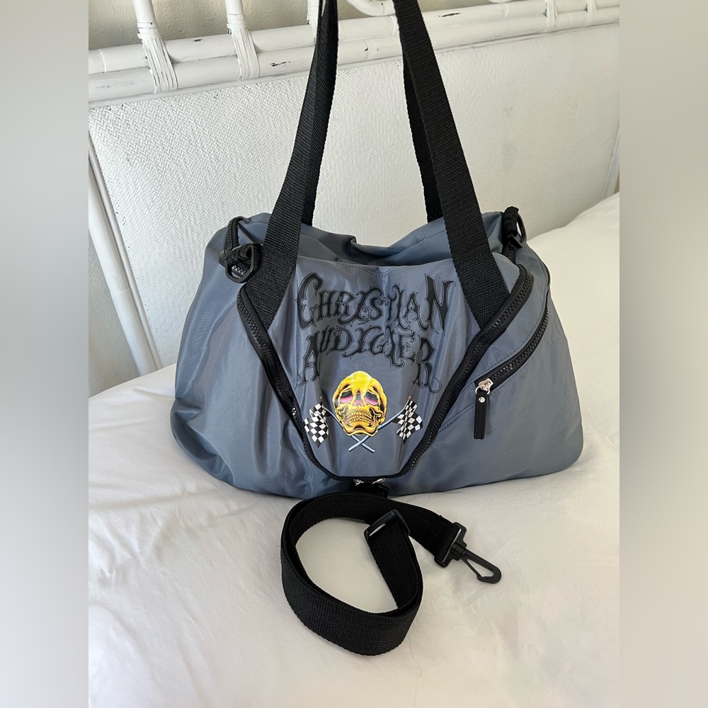 Christian Audigier Ed Hardy | Y2K Duffle Travel Bag Zip Luggage Carry-On